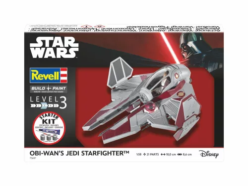 Revell Starter Kit Obi-Wan's Starfighter – 1:58 űrhajó makett