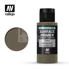   Vallejo Surface Primer U.S. Olive Drab alapozófesték 60ml 73608V
