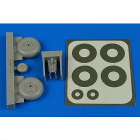   Aires Wellington wheels & Paint masks (early) for Airfix - kerekek festőmaszkkal, korai változat