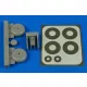 Aires Wellington wheels & Paint masks (early) for Airfix - kerekek festőmaszkkal, korai változat