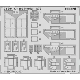   Eduard Accessories C-130J interior 1/72 ZVEZDA - C-130J belsőtér-részletező készlet