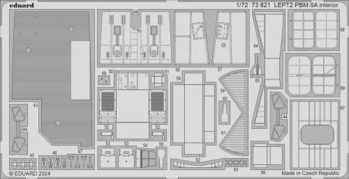Eduard Accessories PBM-5A interior 1/72 ACADEMY - PBM-5A belsőtér-részletező készlet