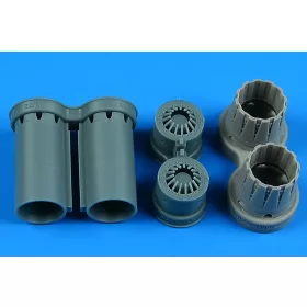   Aires Eurofighter Typhoon exhaust nozzles older revell kit (04317/04338) for Revell - hajtómű-fúvócsövek