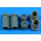 Aires Eurofighter Typhoon exhaust nozzles older revell kit (04317/04338) for Revell - hajtómű-fúvócsövek