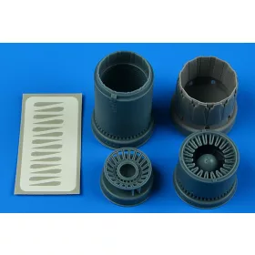   Aires F-16CJ block 50 exhaust nozzle - opened for Tamiya - hajtómű-fúvócső, nyitott állásban