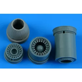   Aires F-16CJ block 50 exhaust nozzle - closed for Tamiya - hajtómű-fúvócső, zárt állásban