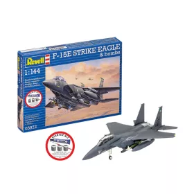   Revell Starter Kit F-15E Strike Eagle with Bombs – 1:144 repülőgép makett