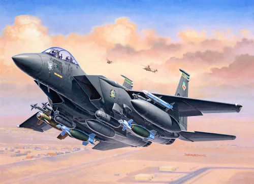 Revell Starter Kit F-15E Strike Eagle with Bombs – 1:144 repülőgép makett