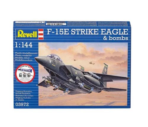 Revell Starter Kit F-15E Strike Eagle with Bombs – 1:144 repülőgép makett