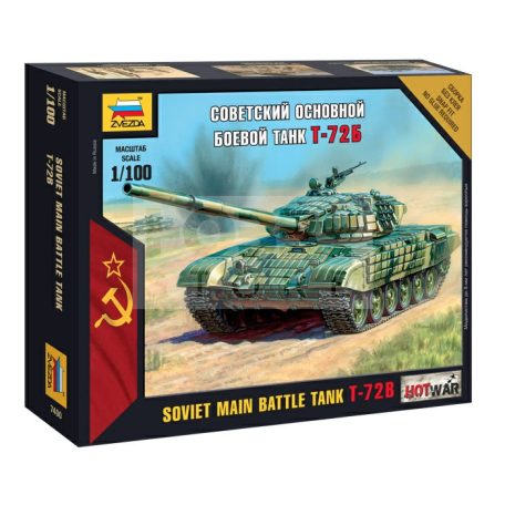 Zvezda T-72 Mini kit Modern makett 1:100 (7400Z)