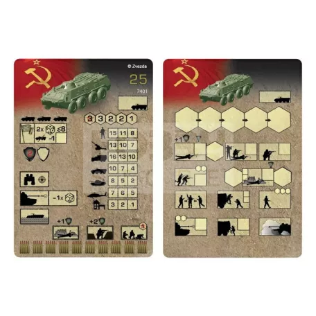 Zvezda BTR-80 Mini kits modern makett 1:100 (7401Z)