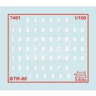 Zvezda BTR-80 Mini kits modern makett 1:100 (7401Z)