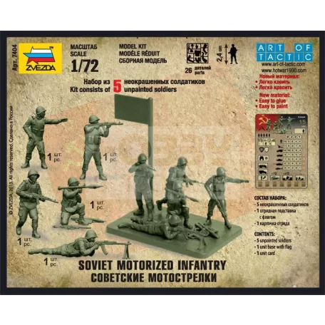 Zvezda Soviet Infantry makett 1:72 (7404Z)