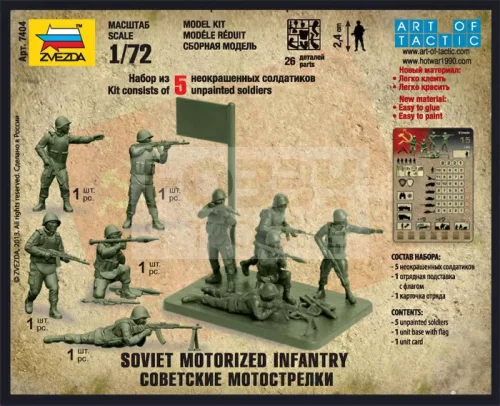 Zvezda Soviet Infantry makett 1:72 (7404Z)
