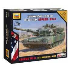 Zvezda Abrams M1 A1 Mini kits Modern makett 1:100 (7405Z)
