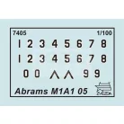 Zvezda Abrams M1 A1 Mini kits Modern makett 1:100 (7405Z)