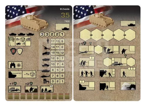 Zvezda Bradley Mini-kits modern makett 1:100 (7406Z)
