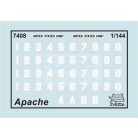 Zvezda Apache Helicopter makett 1:144 (7408Z)