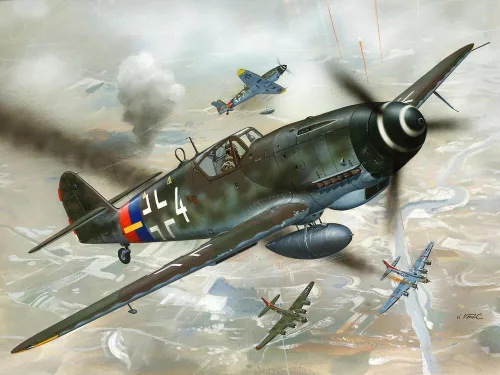 Revell Starter Kit Messerschmitt Bf 109 G-10 – 1:72 repülőgép makett