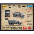 Zvezda Soviet Army Truck 'Ural' 4320 makett 1:100 (7417Z)