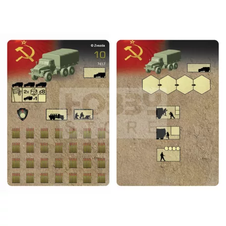Zvezda Soviet Army Truck 'Ural' 4320 makett 1:100 (7417Z)