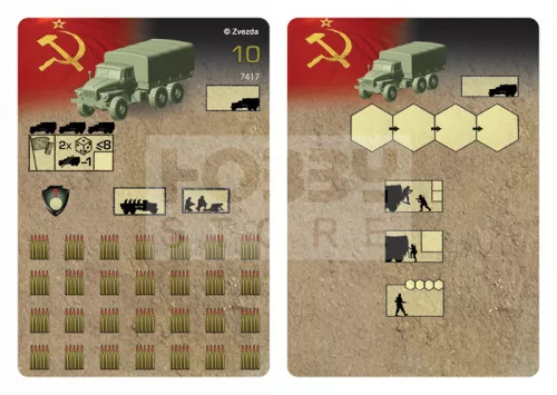 Zvezda Soviet Army Truck 'Ural' 4320 makett 1:100 (7417Z)