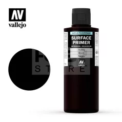 Vallejo Surface Primer Black alapozófesték 200ml 74602V