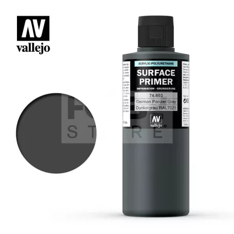 Vallejo Surface Primer Ger. Panzer Grey alapozófesték 200ml 74603V