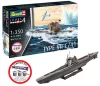 Revell Starter Kit German Submarine Type VII C/41 – 1:350 tengeralattjáró makett