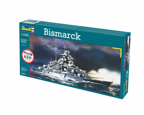 Revell Starter Kit Bismarck – 1:1200 hadihajó makett
