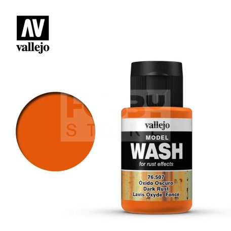 Vallejo Model Wash Dark Rust - akril bemosó folyadék 35 ml 76507V