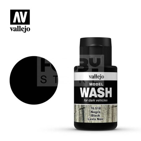 Vallejo Model Wash Black - akril bemosó folyadék 35 ml 76518V