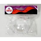 Átlátszó műanyag gömbdísz 8 cm 769