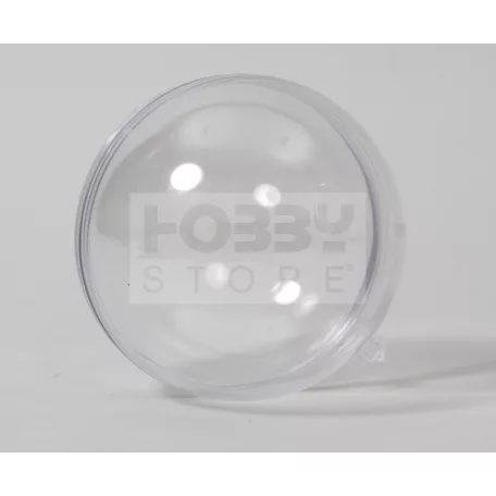 Átlátszó műanyag gömbdísz 8 cm 769