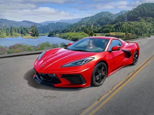 Revell Corvette C8 Coupé – 1:24 autó makett