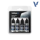 Vallejo True Metallic Metal -  Sterling Silver Paint Set - festékszett 77251V