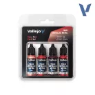 Vallejo True Metallic Metal -  Ruby Red Paint Set - festékszett 77254V