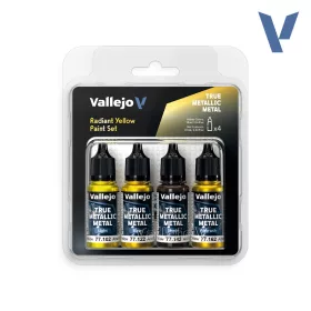   Vallejo True Metallic Metal -  Radiant Yellow Set - festékszett 77259V