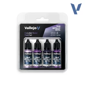   Vallejo True Metallic Metal -  Celestial Violet Paint Set - festékszett 77262V