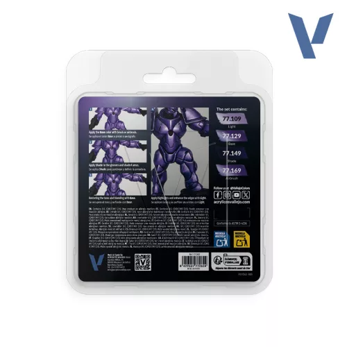 Vallejo True Metallic Metal -  Celestial Violet Paint Set - festékszett 77262V