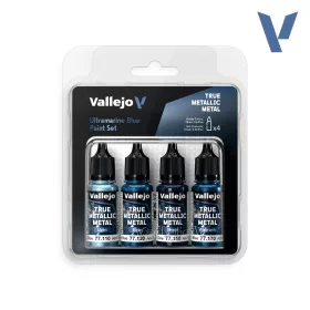   Vallejo True Metallic Metal -  Ultramarine Blue Paint Set - festékszett 77263V