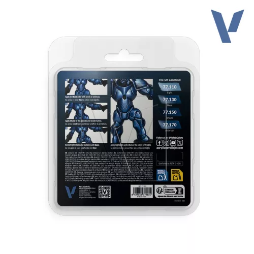 Vallejo True Metallic Metal - Hydra Turquoise Paint Set - festékszett 77264V
