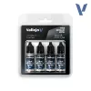 Vallejo True Metallic Metal - Obsidian Black Paint Set - festékszett 77270V