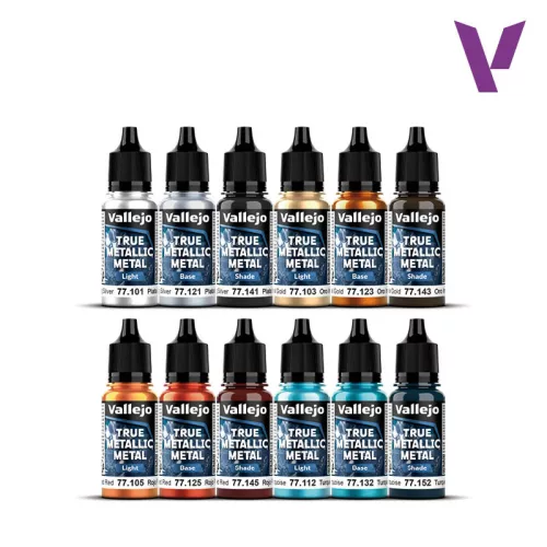 Vallejo Fantasy - True Metallic Metal Starter Set festékszett 77272V