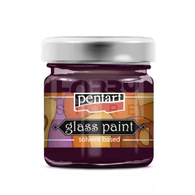 Pentart oldószeres üvegfesték - magenta 30 ml