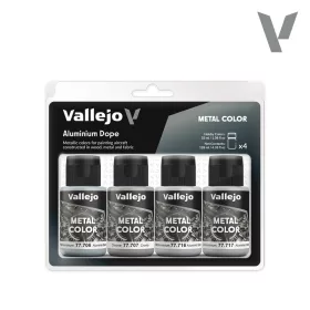 Vallejo Metal Color - Aluminium Dope - festékszett 77603V