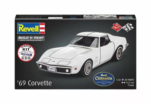 Revell Starter Kit Corvette C3 – 1:32 autó makett