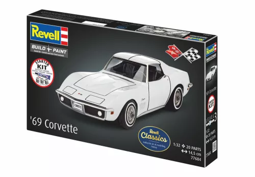 Revell Starter Kit Corvette C3 – 1:32 autó makett