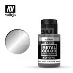   Vallejo Metal Color Dark Aluminium 32 ml - akrilfesték 77703V