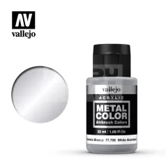   Vallejo Metal Color White Aluminium 32 ml - akrilfesték 77706V